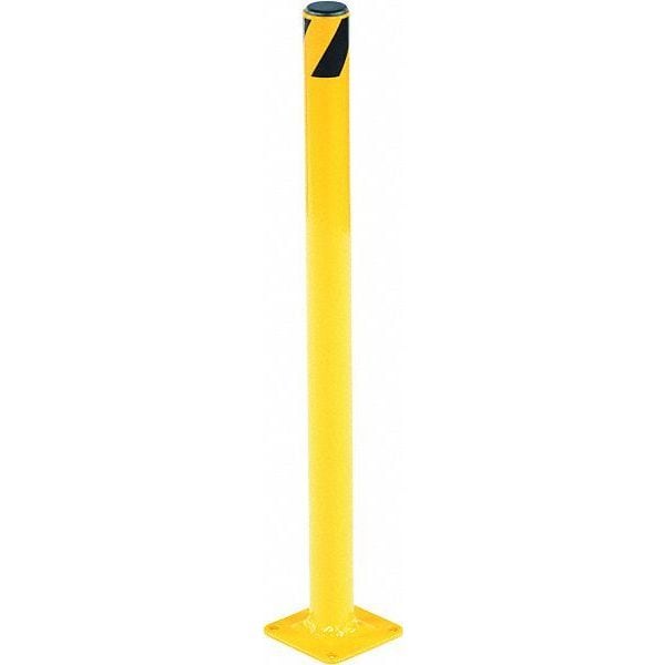 Vestil BOL-24-2 Steel Pipe Safety Bollard - Yellow