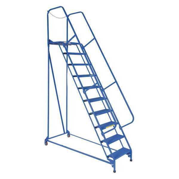 Vestil LAD-MM-10-P 130 H Steel Maintenance Ladder - 10 Step Perforated, 10 Steps