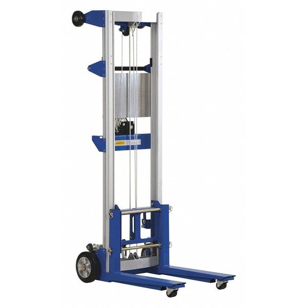 Vestil A-LIFT-R-HP Winch Lift Truck Fixed Straddle, Load Cap. 400 lb.