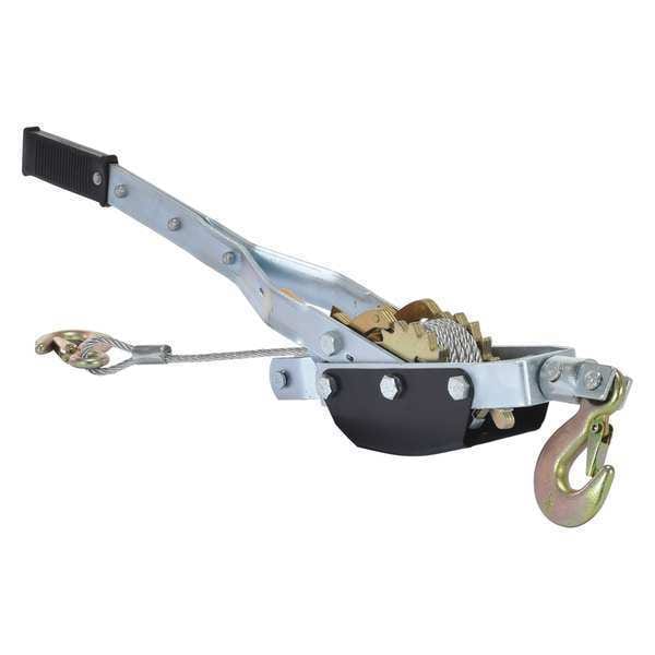 Vestil CABLE-P4 Galvanized Cable Puller, Two Speed, 2K lb.