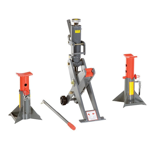 Vestil FORK-J 4 tons Manual Hydraulic Jack 16 in Max. Lifting H., 2.25 in Min. Lifting H