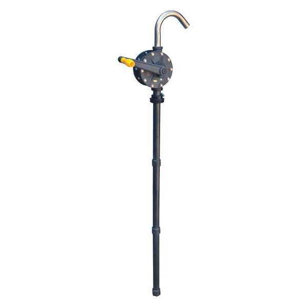 Vestil RP-90RT PTFE Manual Rotary Drum Pump, 10" Long