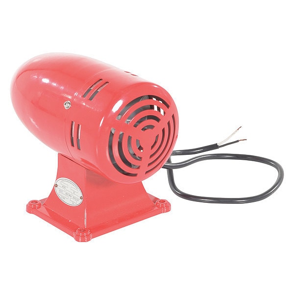 Vestil SIREN-SV-AR Warning Siren, Steel, Red