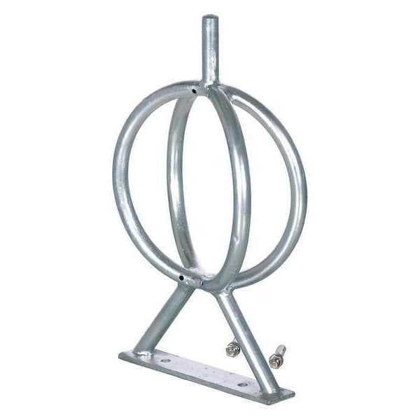 Vestil BR-GL-G Galvanized Bicycle Rack, 5.31 x 12.75 x 22.5"