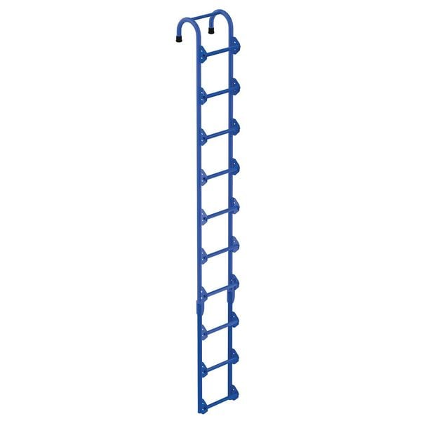 Vestil NTAL-10 10 ft Overall H, Storage Tank Ladder, Steel, Powder Coated Finish, 300 lb Load Capacity
