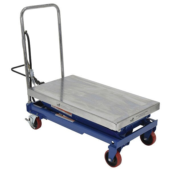 Vestil AIR-800-D Air Hydraulic Steel Cart, 800 lb. Cap, 20"W, 35-1/2"L