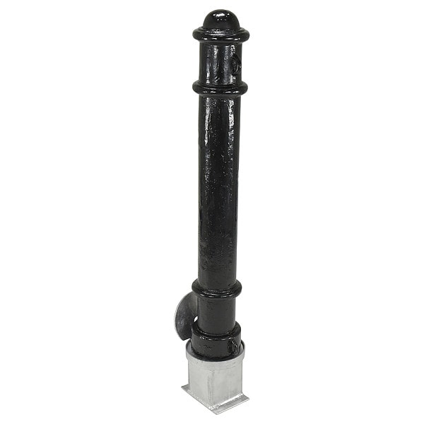 Vestil BOL-OR-40-BK Steel Bollard, Underground Mount