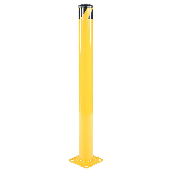 Vestil BOL-48-4.5 Steel Pipe Safety Bollard - Yellow