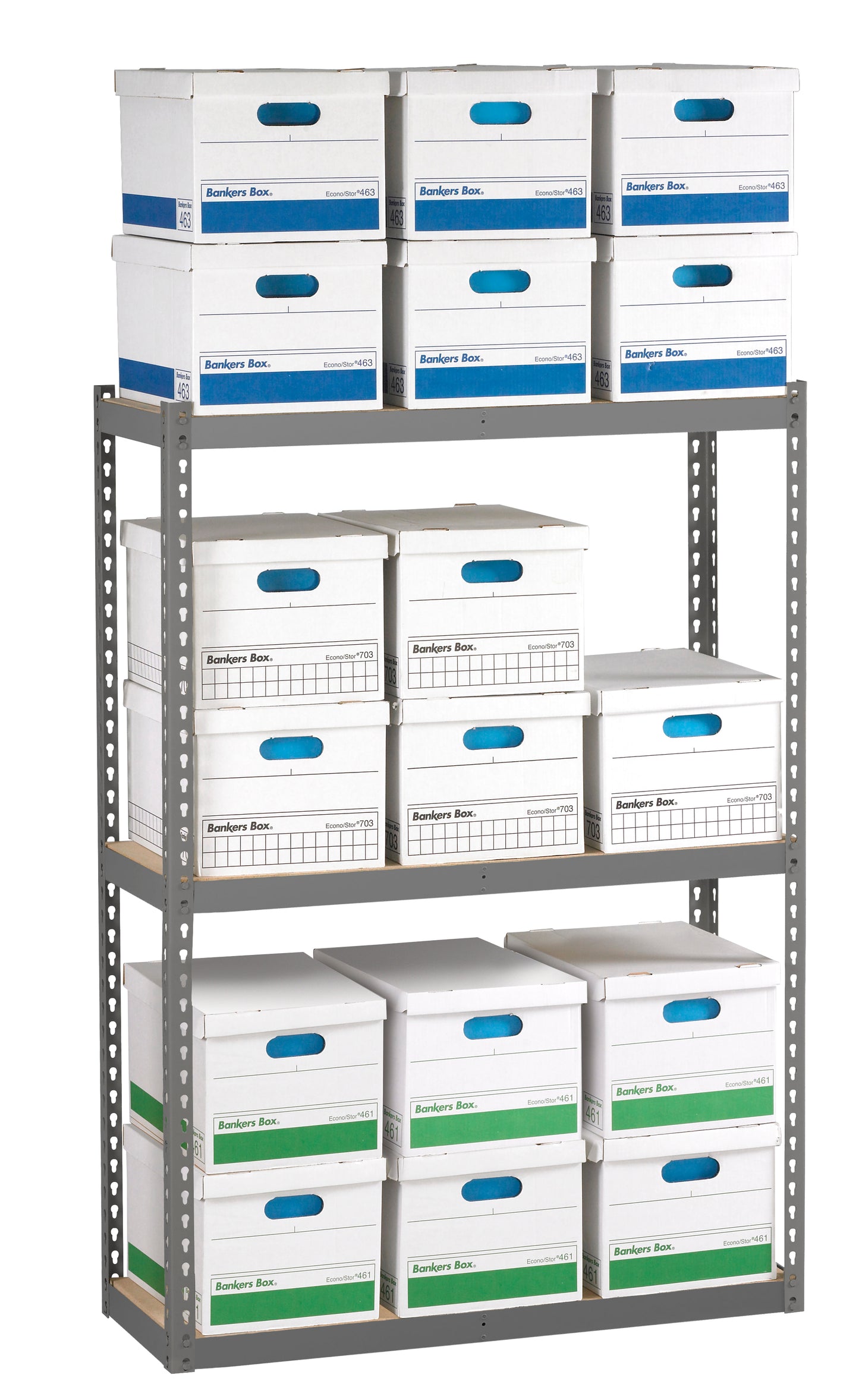 Tennsco ZA421560-3D Z-Line Archive Shelving Unit With Decking
