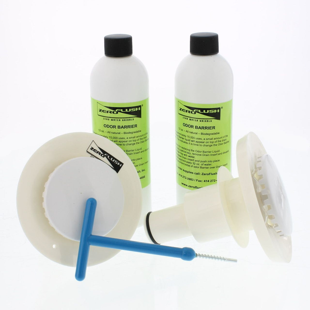 SOS Cleanroom SOS ZF-KIT (15 Kits/30 Units) ZeroFlush / American Standard ZF-KIT Replacement Waterless Urinal Service Kit (2-Pack)