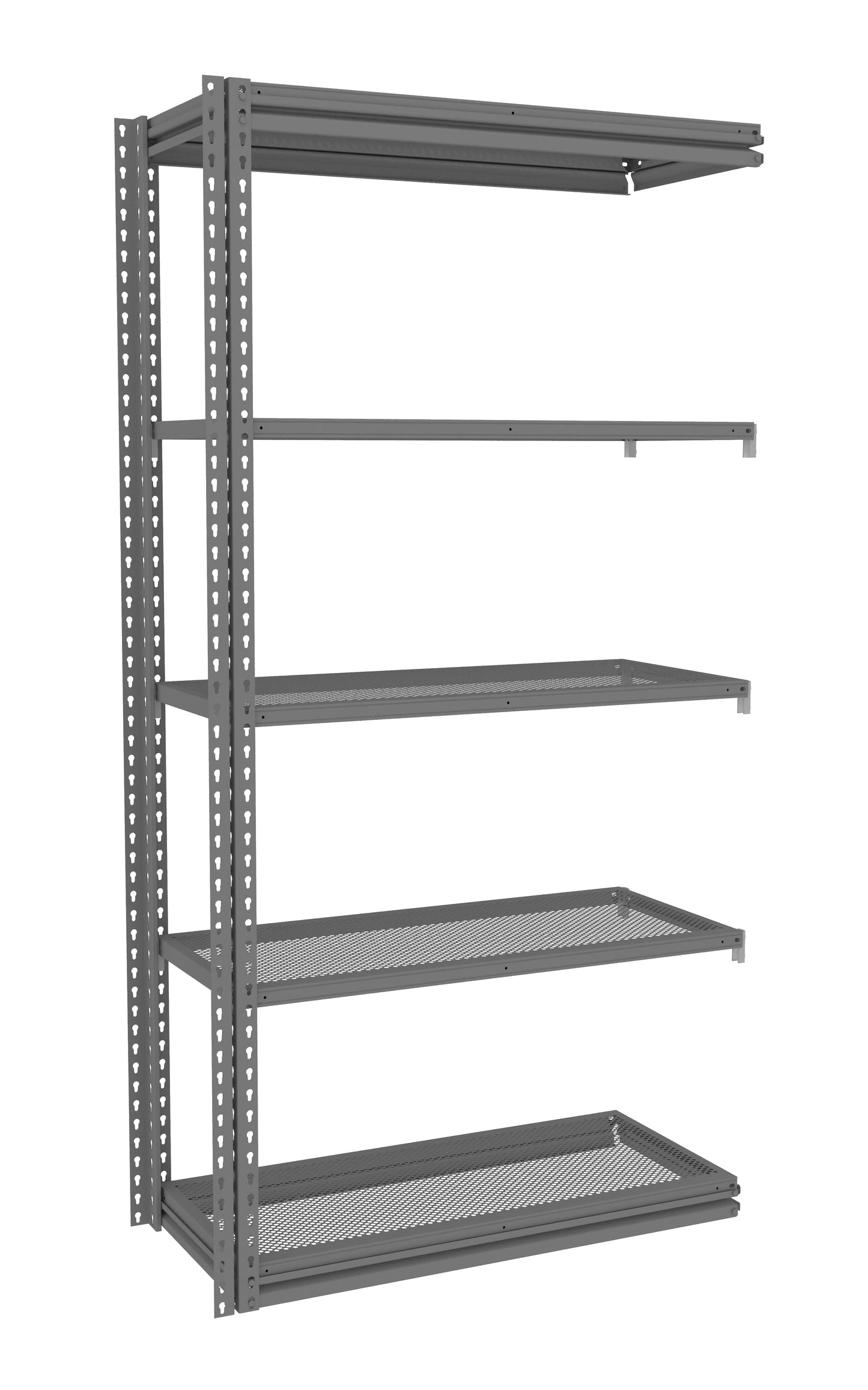 Tennsco ZM7-4218A-5PD Z-Line Perforated Steel Shelving Add-On Unit