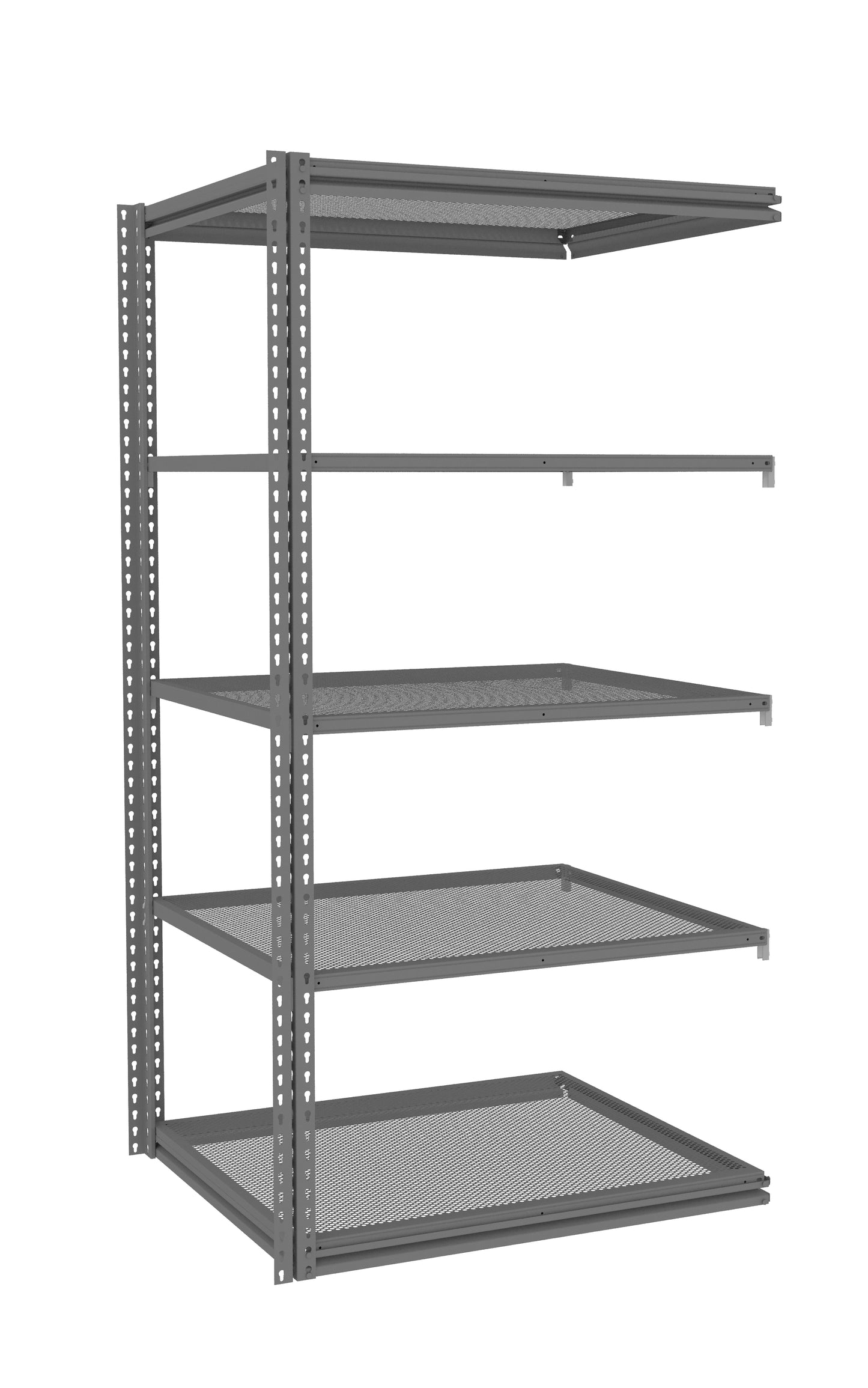 Tennsco ZM7-4236A-5PD Z-Line Perforated Steel Shelving Add-On Unit
