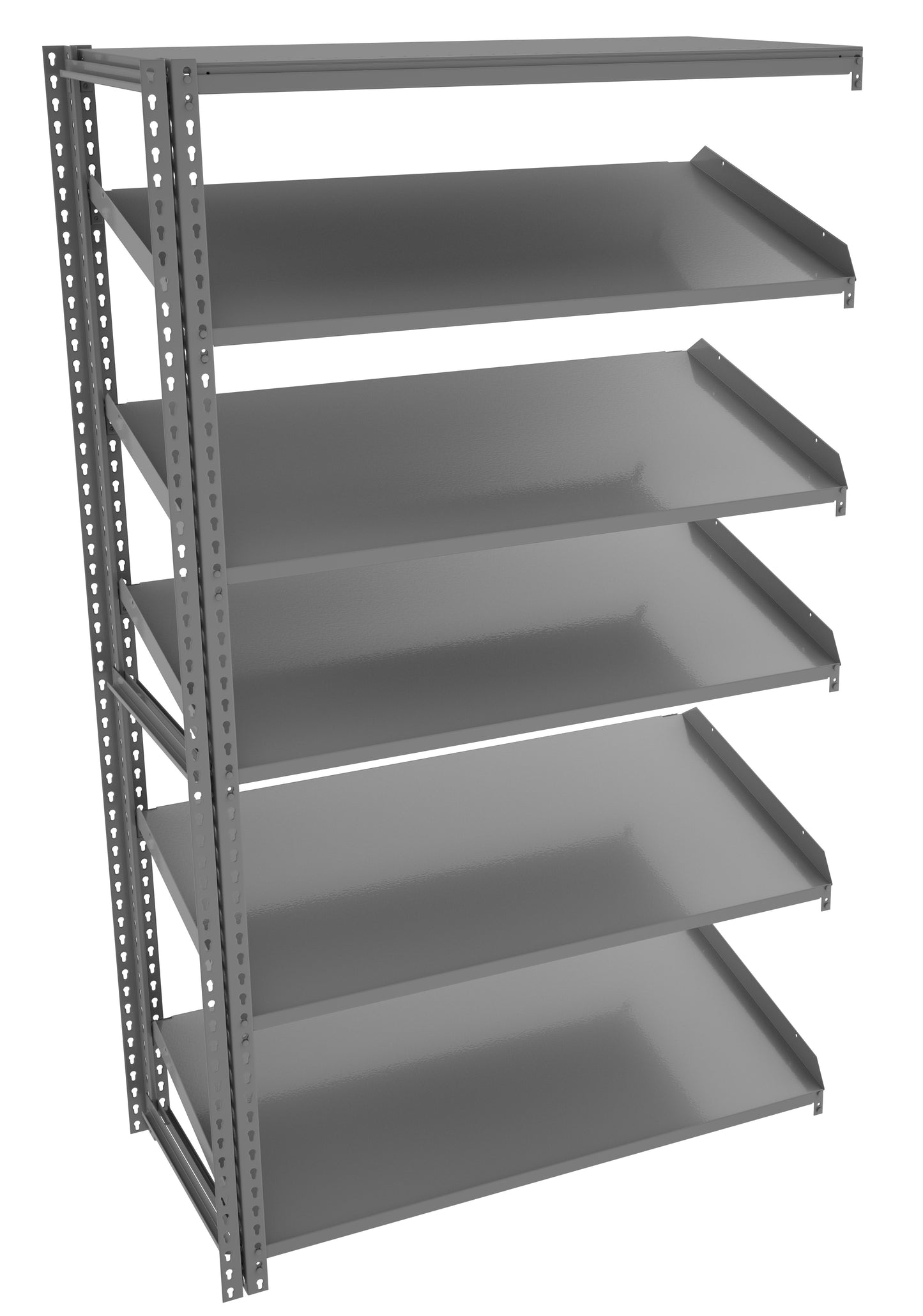 Tennsco ZT7-4824A-5 Z-Line Sloped Shelving Adder Unit - 5 Levels