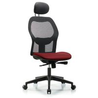 Blue Ridge Ergonomics VMBCH-RG-T0-A1-BF-RC-8815 Rutledge Vinyl Chair - Medium Bench Height with Adjustable Arms, Black Foot Ring, & Casters in Borscht Supernova™ Vinyl