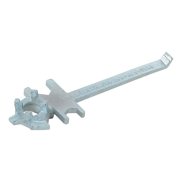 Vestil BNW-IX-W Zinc Straight Hand Drum Bung Nut Wrench