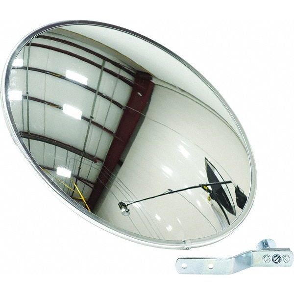 Vestil CNVX-18 Industrial Round Acrylic Mirror, 18" dia.