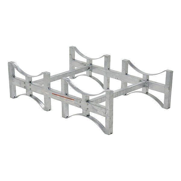 Vestil DRUM-RACK-2-G Stackable Drum Rack, Galv 2 Drum-55