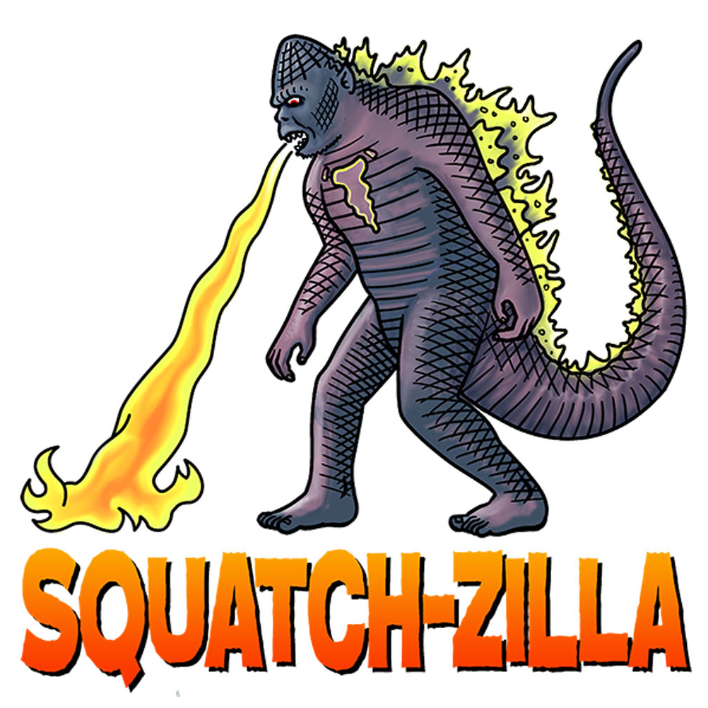 Paradise Clay IHS013 Squatch-Zilla STICKER (10 PACK)