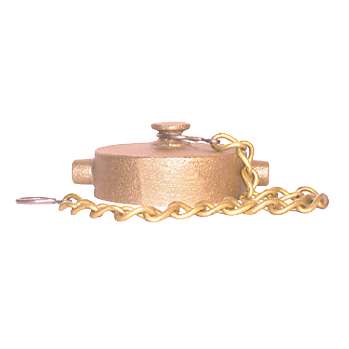 Legend Valves 324-103 2-1/2" Forged Brass Fire Hose Cap