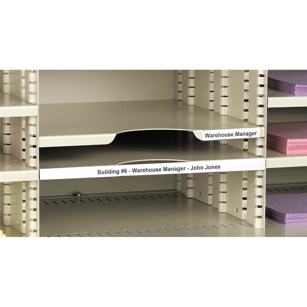 Aigner Label Holder M31 - HOL-DEX® Magnetic Label Holder - 0.75" x 6" - Clear - 12/Box