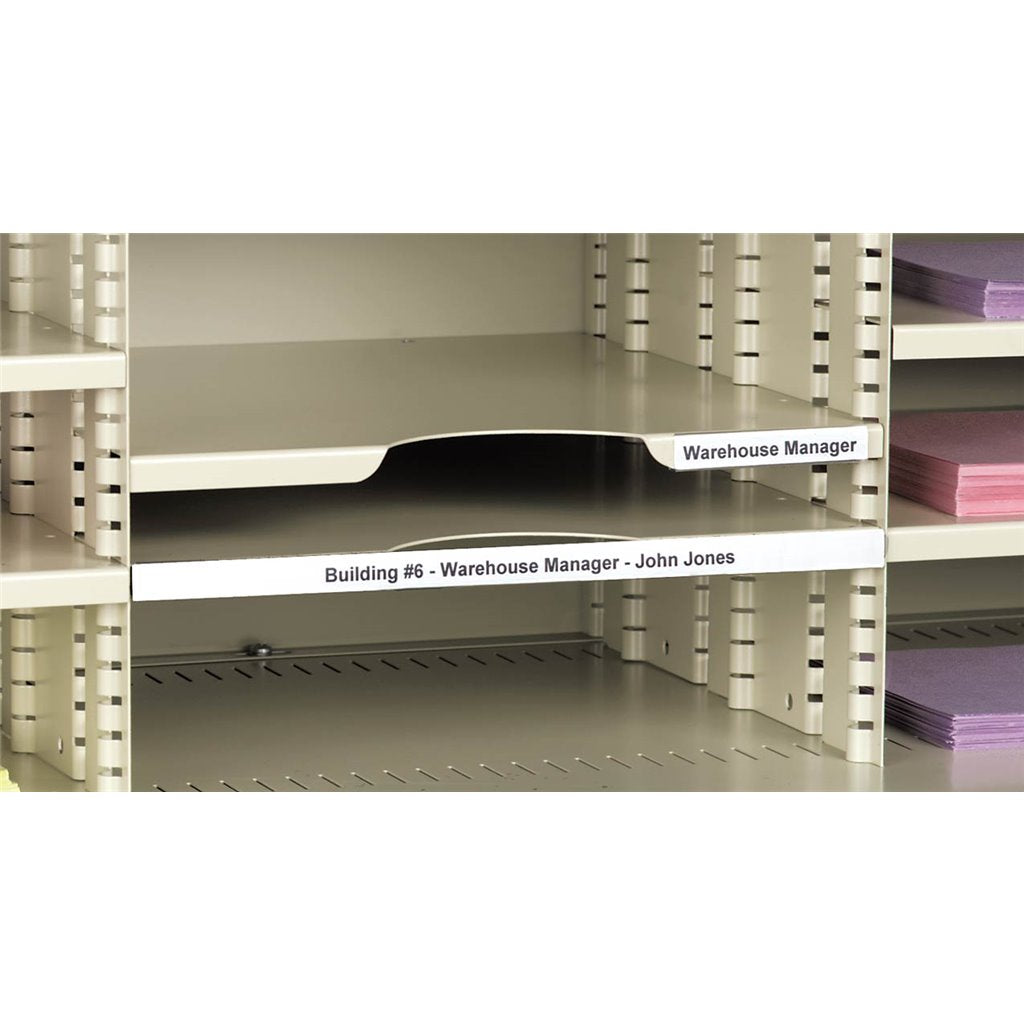 Aigner Label Holder M51 - HOL·DEX® Magnetic Label Holder - 2" x 6" - Clear - 12/Box