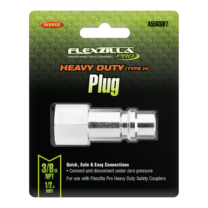 FlexZilla A55630FZ Pro Heavy Duty Plug, 1/2" Body, 3/8" FNPT