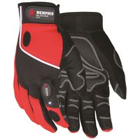 MCR SAFETY 924L Multi-Task Red Spandex-Synthetic Leather- With