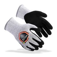 Delta Plus VECUTB04GRG306 Cut Protection Gloves, 13 Gauge, ANSI A2. 6 (XS), Pack of 3 pairs