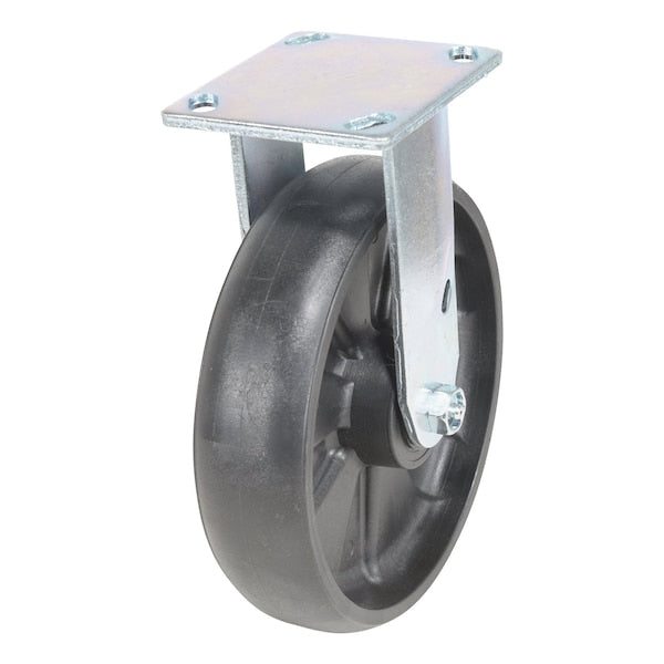 Vestil CST-VE-8X2GFN-R Glass Filled Nylon Rigid Caster 8 In. Diameter x 2 In. Width 1250 Lb. Capacity Black