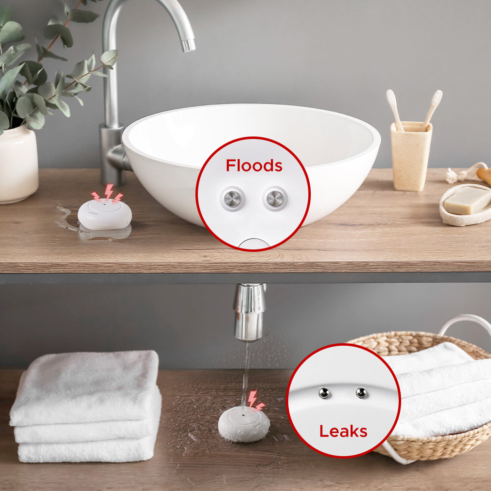 X-Sense SWS54 SWS51 Smart Water Leak Alarm - 3*Alarm+1*SBS50 Base Station