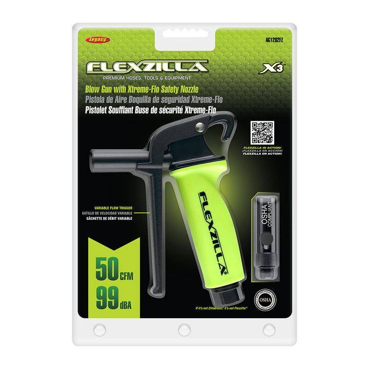 FlexZilla AG1202FZ Blow Gun with Xtreme-Flo Safety Nozzle