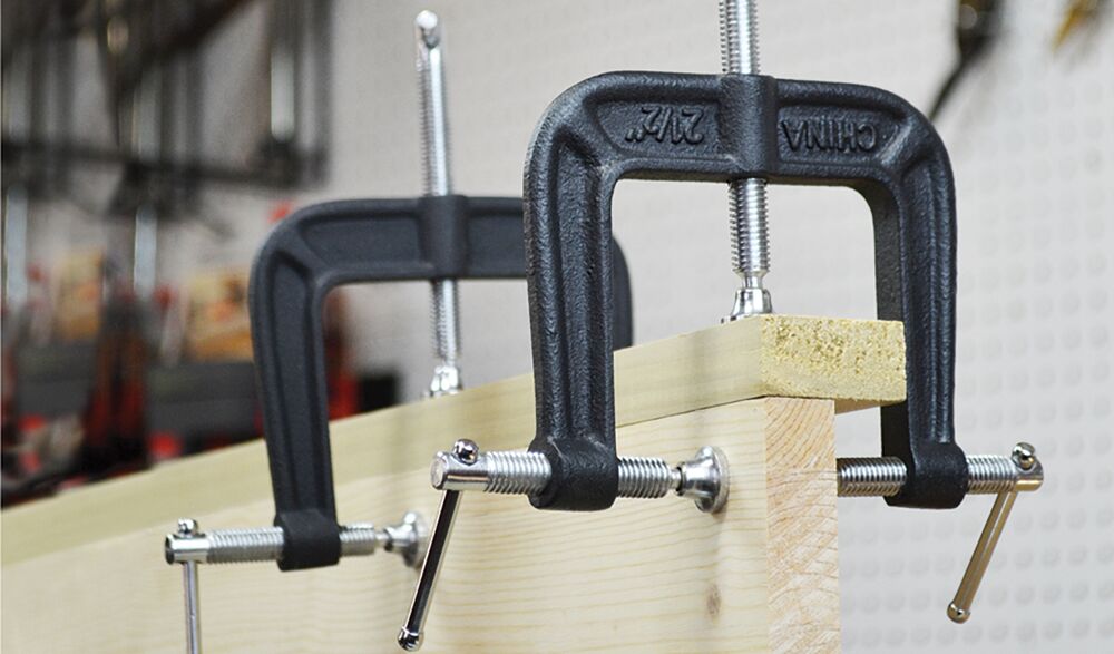 Bessey B-EC3 3‑way edge clamp, light duty (EC)