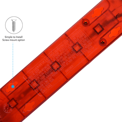 GoGreen Power GG-16103MDR Designer Series, 6 Outlet Translucent Red Surge Protector