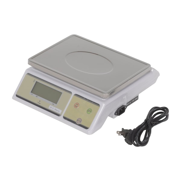 Vestil BDSC-66 Aluminum/Stainless Steel Parts Scale 12 In. x 11 In. x 4-1/2 In. 66 Lb. Capacity White
