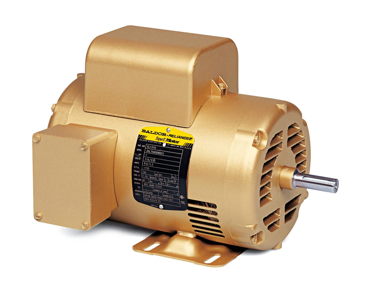 Baldor EL11307 .75HP, 1750RPM, 1PH, 60HZ, 56, 3524LC, ODP, F1