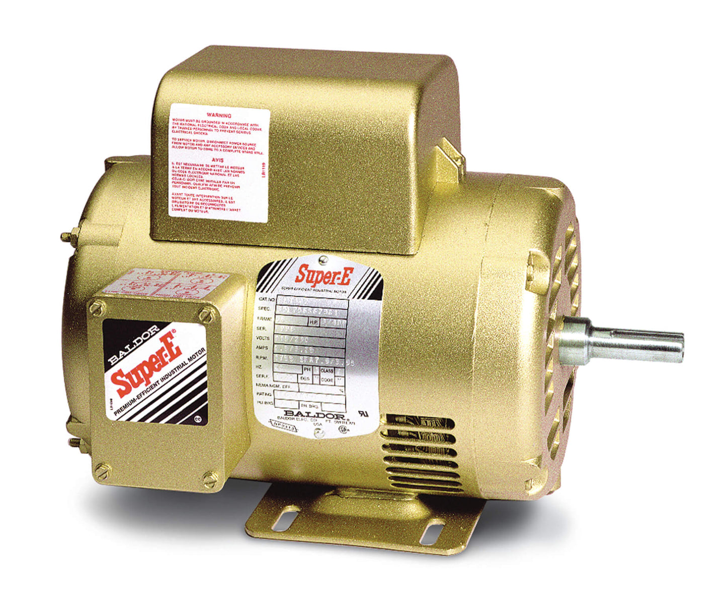 Baldor EL1319T 1.5HP, 1755RPM, 1PH, 60HZ, 143T, 3535LC, OPEN