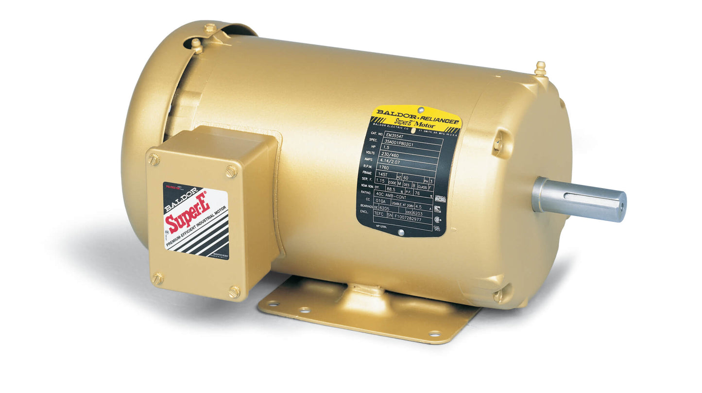 Baldor EM3611T 3HP, 1760RPM, 3PH, 60HZ, 182T, 3632M, TEFC, F1