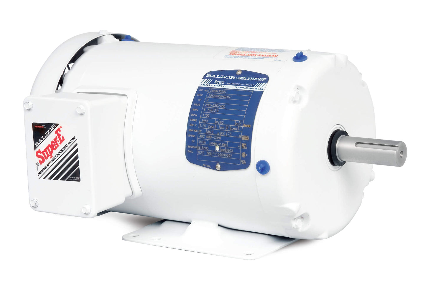 Baldor EWDM23933T 15Hp, 1765Rpm, 3Ph, 60Hz, 254T,
