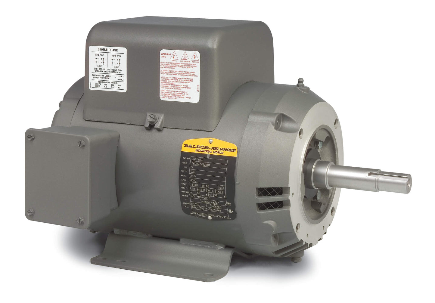Baldor JML1509T 7.5Hp, 3450Rpm, 1Ph, 60Hz, 213Jm,