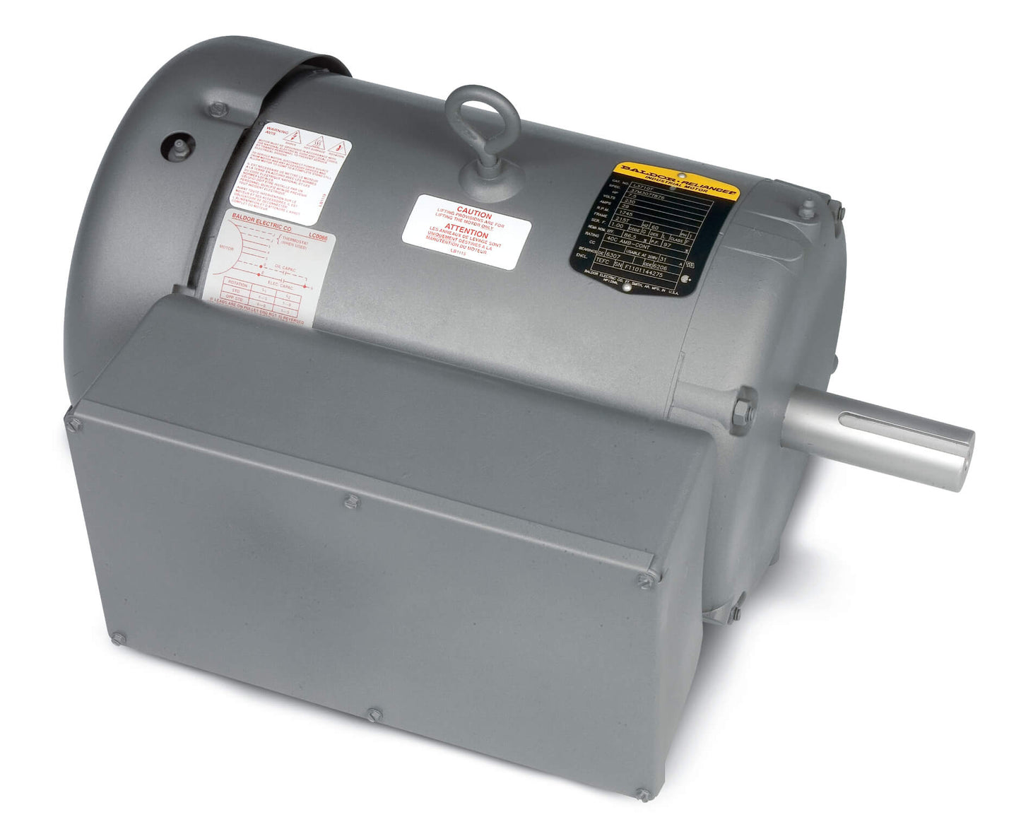Baldor L3710T 7.5HP, 1745RPM, 1PH, 60HZ, 215T, 3734LC, TEFC