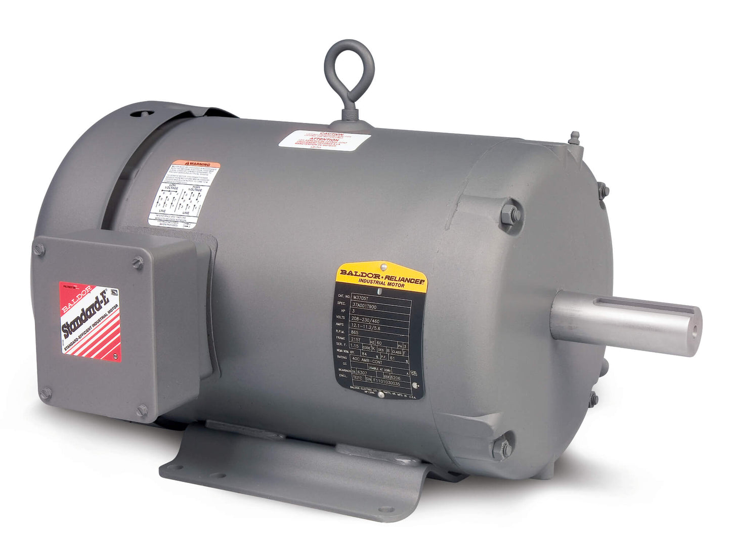 Baldor M3458 .33HP, 1730RPM, 3PH, 60HZ, 48, 3413M, TEFC, F1
