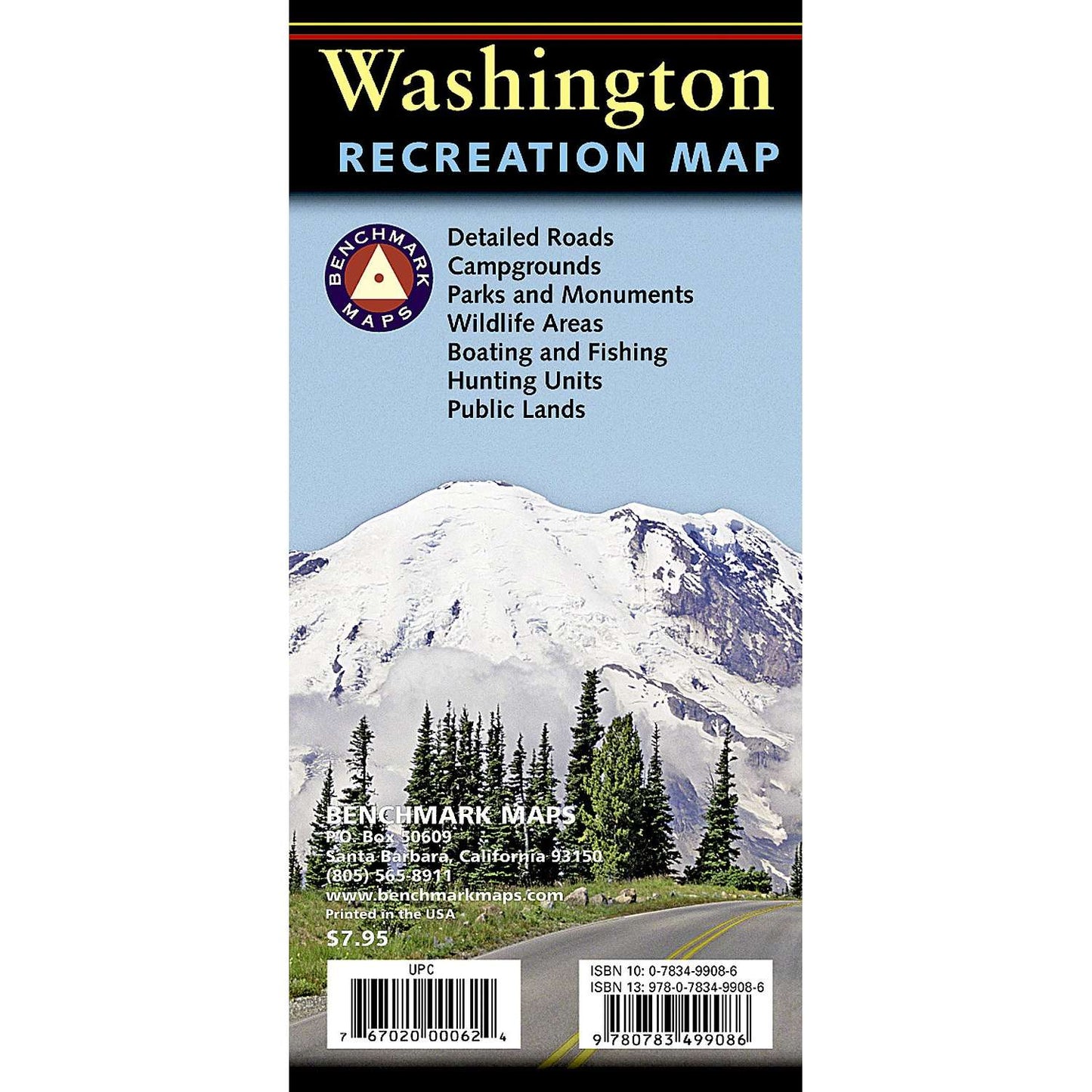 Paradise Clay BEN001 Washington Recreation Map
