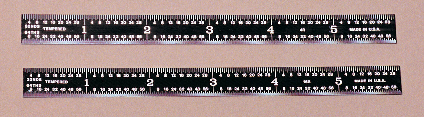 PEC Tools 501-006EZ 6″ 5R Flexible Black Chrome Rule