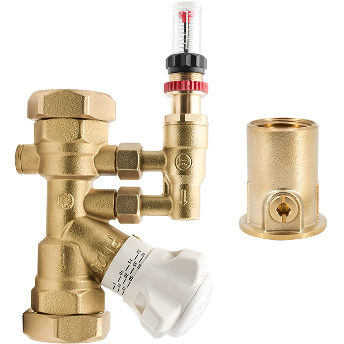 Legend Valves 800-774VF 3/4" LegendConnect Balancing Valve Body with Flow Meter and Isolation Valve FNPT Connectors