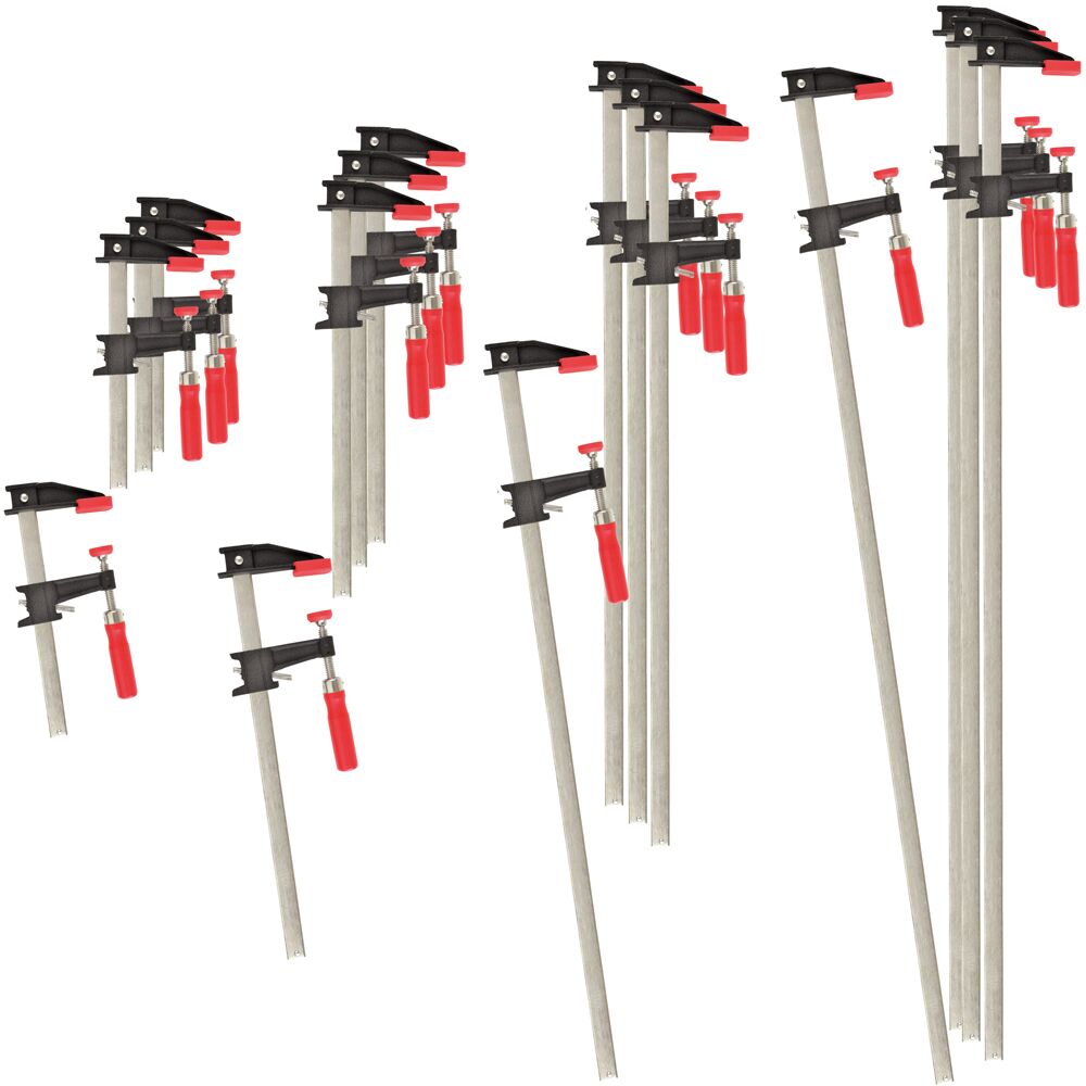 Bessey BTB-GSCC-16PC Clutch clamp set, 4 each of 4 different sizes (16 pc)