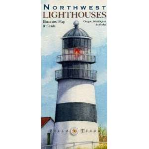 Paradise Clay BTR008 Northwest Lighthouses: Illustrated Map and Guide