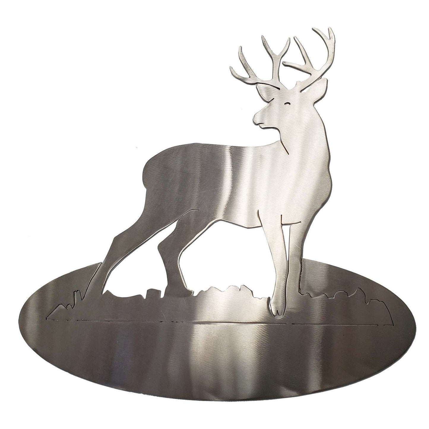 Paradise Clay SSS019 Buck Deer STAINLESS STEEL STAND-UP