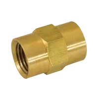 Jones Stephens P10034 1/4" Yellow Brass Coupling