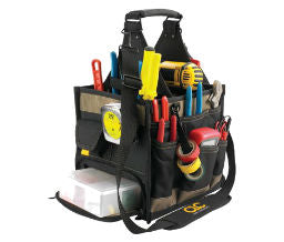 CLC CUSTOM LEATHER CRAFT 1528 23 Pocket Lg Electrical/Maintenance Tool Carrier