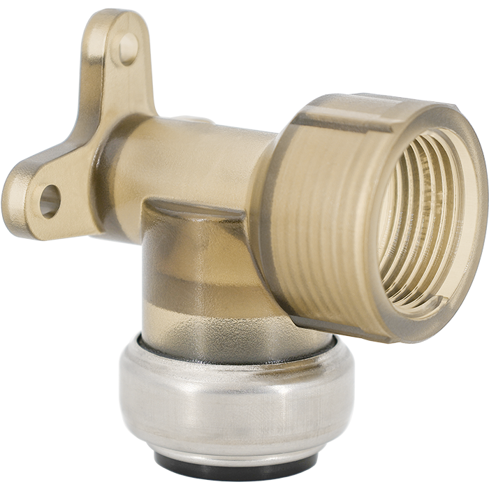 Legend Valves 457-063 1/2" ClearLOC Removable Push-Fit Drop Ear Elbow